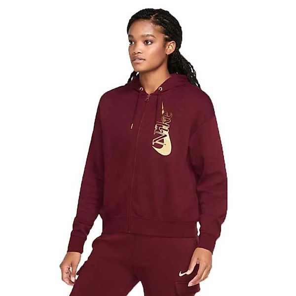 Nike Sportswear Sweatshirt Mit Reißverschluss S Dark Beetroot / Metallic Go günstig online kaufen