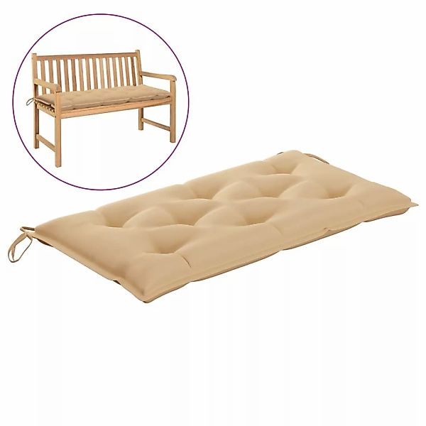 Gartenbank-auflage Beige 110x50x7 Cm Stoff günstig online kaufen