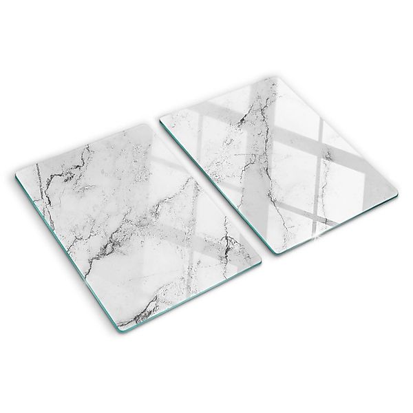 Tulup Herdabdeckplatte SET aus 2 Stück 40x52 cm Glas-Servierbrett Küchenute günstig online kaufen