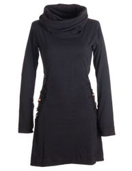 Vishes Jerseykleid Kleid mit langem Kapuzenkragen günstig online kaufen