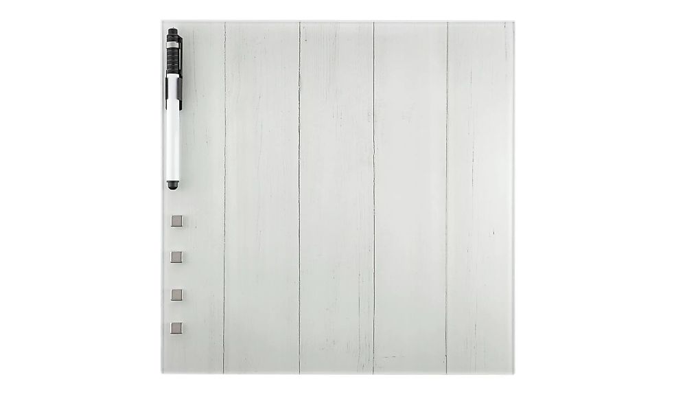 Memoboard 30x30 cm  Wood (Weiß) - 30 cm - 30 cm - Sconto günstig online kaufen