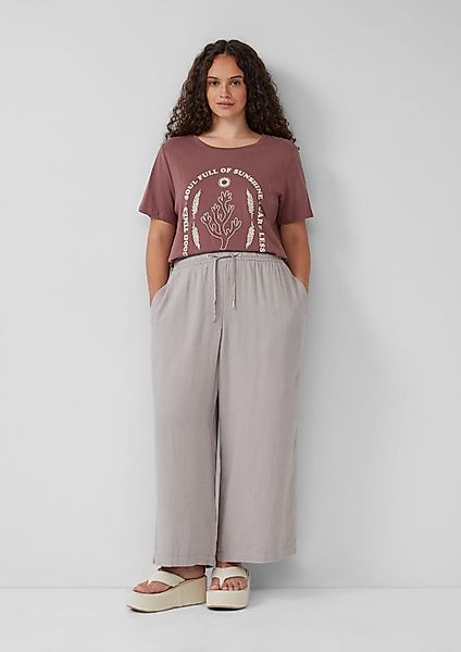 QS Chinos Hose Wide Leg-Hose aus günstig online kaufen