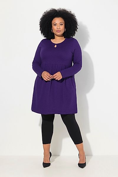 Ulla Popken Longshirt Longshirt Jacquard A-Linie günstig online kaufen