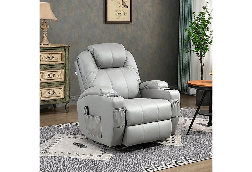 HOMCOM Massagesessel TV-Sessel Ruhesessel mit 8 Massagemodi (Relaxsessel, 1 günstig online kaufen