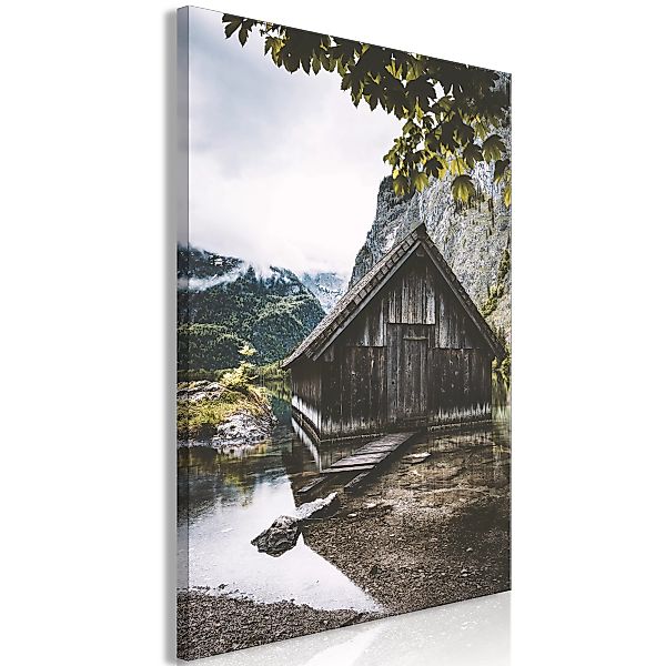 Wandbild - House In The Mountains (1 Part) Vertical günstig online kaufen