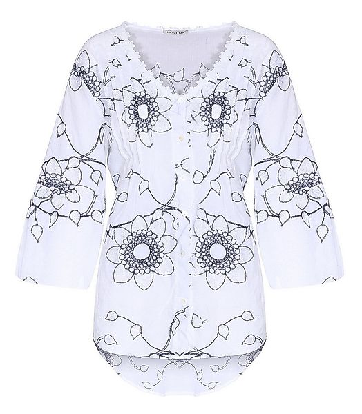 OriginalYou Longbluse Damen Bluse leichte Schlupfbluse Sommer Spitzenbluse günstig online kaufen