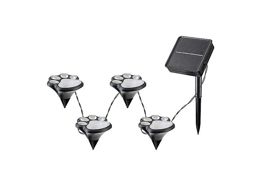 Rabalux LED Solarleuchte Gartenleuchten Wigry Hundepfote Pfötchen, warmweiß günstig online kaufen