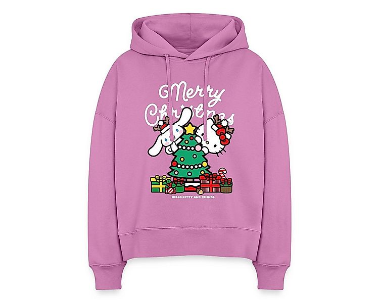 Spreadshirt Hoodie Hello Kitty Und Cinnamoroll Weihnachten Frauen Boxy Orga günstig online kaufen