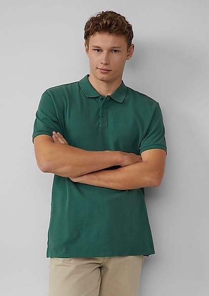 QS Kurzarmshirt Basic Polo-Shirt mit Piquéstruktur günstig online kaufen