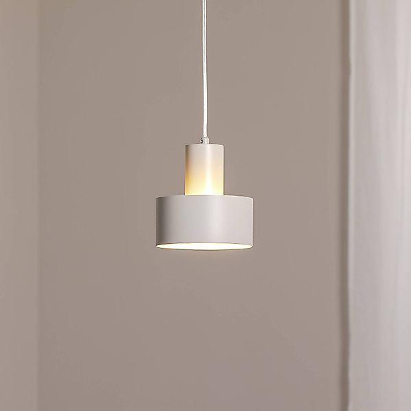 Hängeleuchte Rif S, taupe, 1-flammig, Ø 15 cm, Stahl günstig online kaufen
