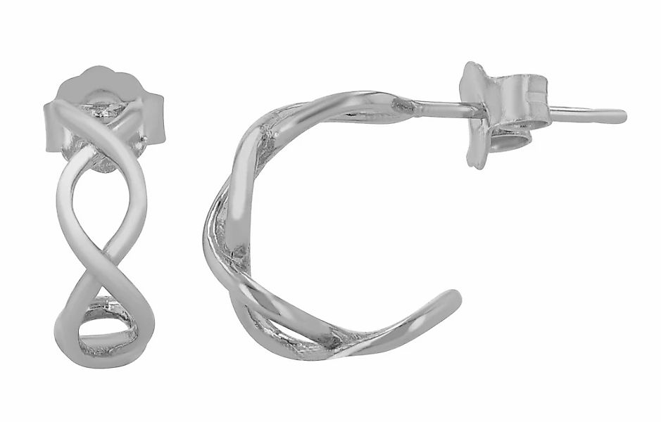 Adelia´s Paar Ohrhänger "Damen Ohrringe – Ohrstecker Unendlichkeitszeichen günstig online kaufen