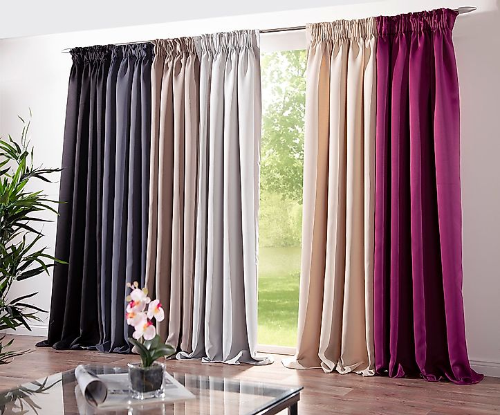 DecoHome24 Gardine Brillant (2 St), Kräuselband, günstig online kaufen