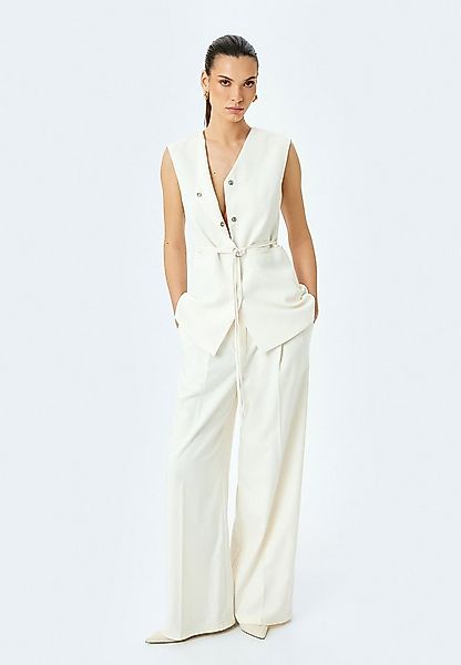 Koton Anzugweste V-Kragen Mit Metall-Accessoires Anzugweste günstig online kaufen