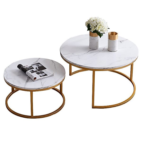 PXloue Couchtisch rund (2-St), 2er Set, günstig online kaufen
