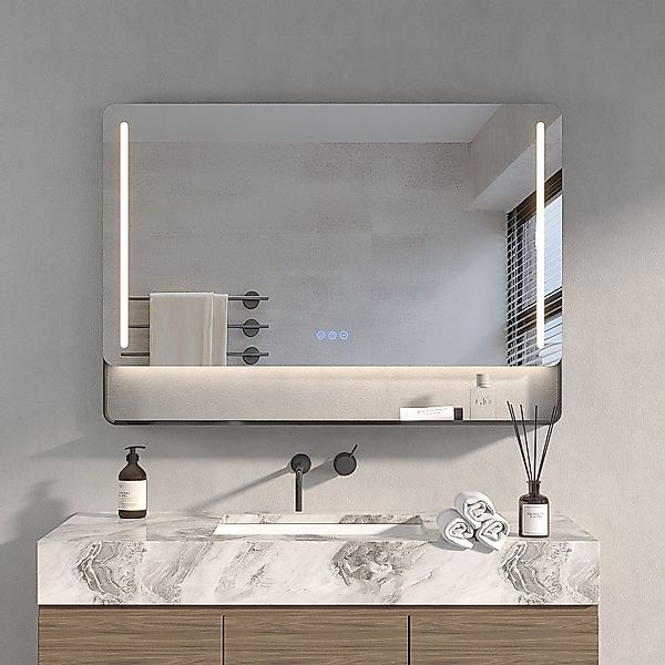 AQUABATOS Badspiegel Badspiegel mit LED Beleuchtung günstig online kaufen