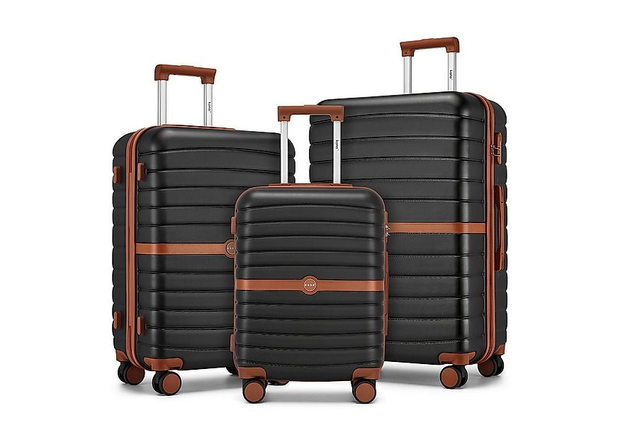 KONO Handgepäckkoffer Koffer Trolley ABS+PC Hartschalenkoffer mit TSA-Schlo günstig online kaufen