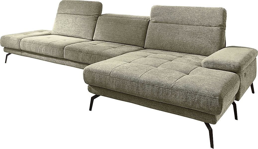 Die PlanBar Ecksofa "MP-IN20126 L-Form mit Federkern-Polsterung" mit Kopfte günstig online kaufen