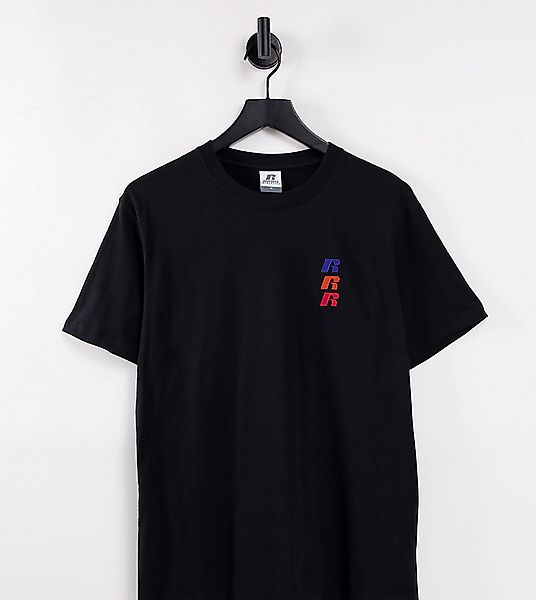 Russell Athletic – T-Shirt mit Rundhalsausschnitt in Schwarz günstig online kaufen