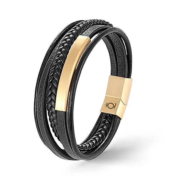 UNIQAL.de Lederarmband Lederarmband Herren "PLATE" geflochten, günstig online kaufen