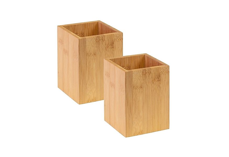 Thiru Besteckhalter Utensilienhalter aus Bambus - 10 x 10 x 13,5 cm, (2-tlg günstig online kaufen