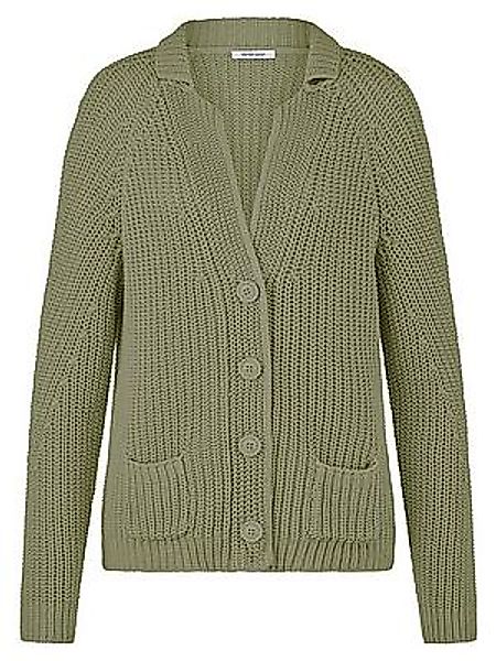 Strickblazer Revers­kragen Peter Hahn grün günstig online kaufen