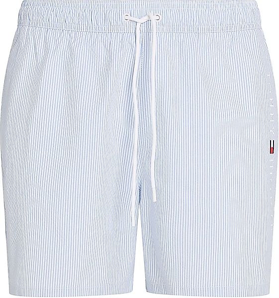 Tommy Hilfiger Badeshorts Streifen Hellblau - Größe L günstig online kaufen