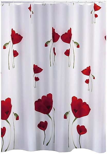 Ridder Duschvorhang Mohn Breite 180 cm, günstig online kaufen
