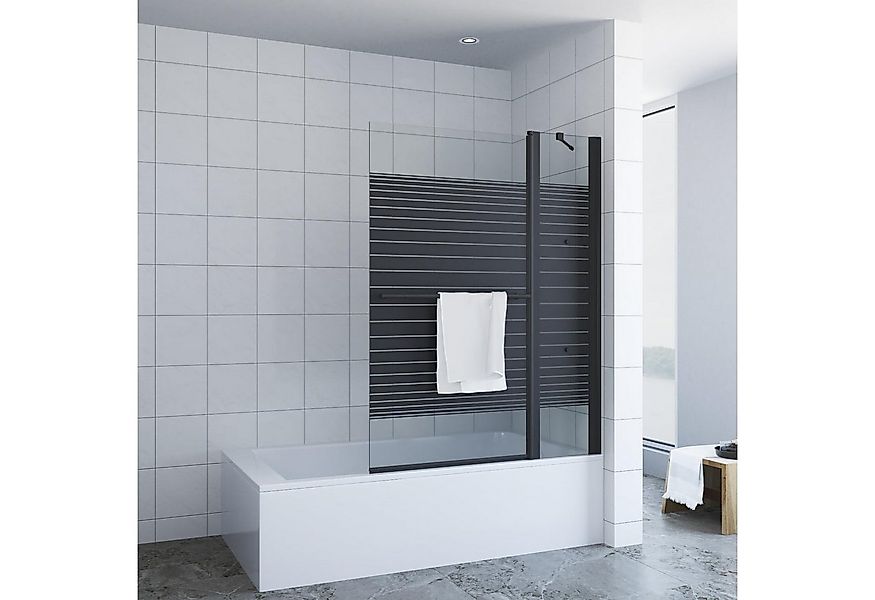AQUABATOS Badewannenaufsatz Eck Glas Duschwand für Badewanne 1 tlg 2 tlg 3 günstig online kaufen