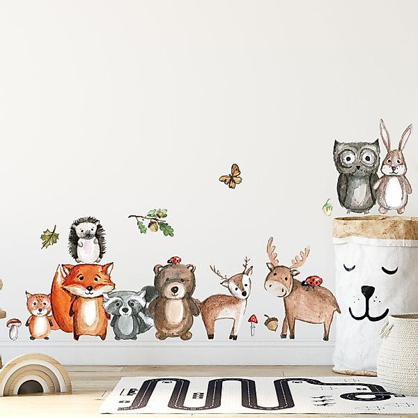 WANDKIND Wandtattoo Waldtiere Bär Reh Fuchs günstig online kaufen