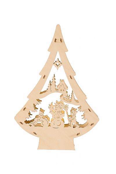 SAICO Original LED Schwibbogen "LED-Lichterbaum, Schneemann" für Batteriebe günstig online kaufen
