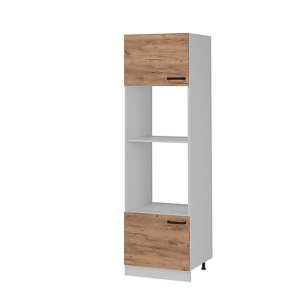 Vicco Mikrowellenumbauschrank R-Line, Goldkraft Eiche/Weiß, 60 günstig online kaufen