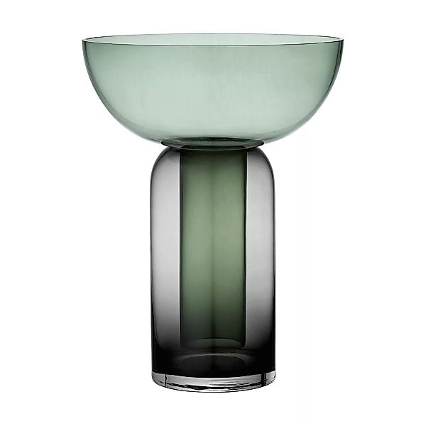 AYTM - Torus Vase H 33cm - schwarz, waldgrün/H 33cm x Ø 25cm günstig online kaufen