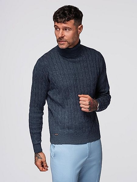 OMBRE Rollkragenpullover Herren-Rollkragenpullover mit Zopfmuster günstig online kaufen