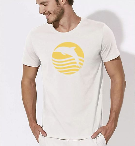 T-shirt Delfin / Sonnenaufgang Mit Delphin In Weiss günstig online kaufen