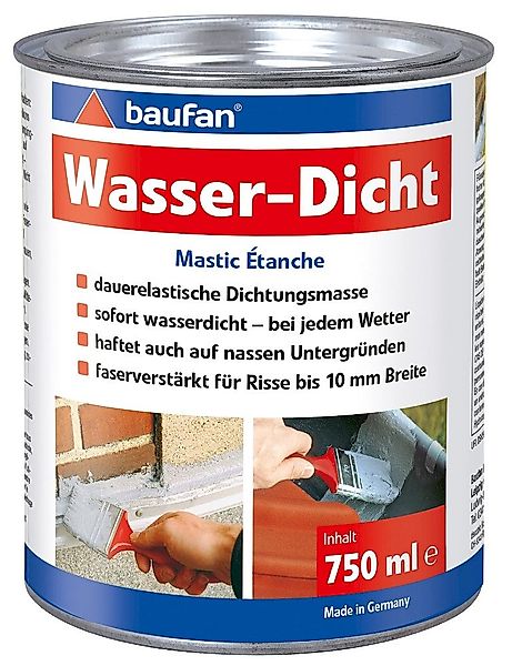 baufan® Dichtstoff Wasser-Dicht Grau 750 ml günstig online kaufen