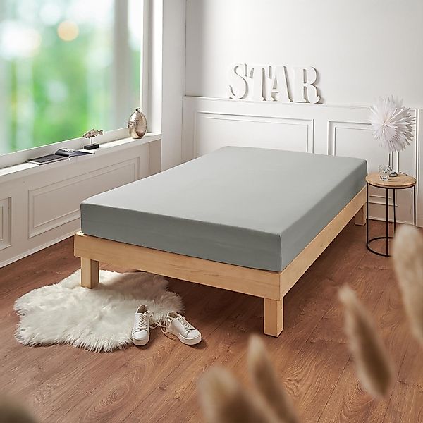 TRAUMSCHLAF Spannbettlaken Premium Interlock, Jersey, Gummizug: günstig online kaufen