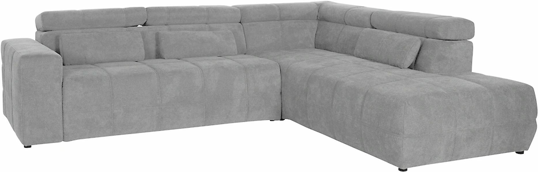 DOMO collection Ecksofa "Brandon L-Form, auch in Leder" inklusive Kopfteilv günstig online kaufen