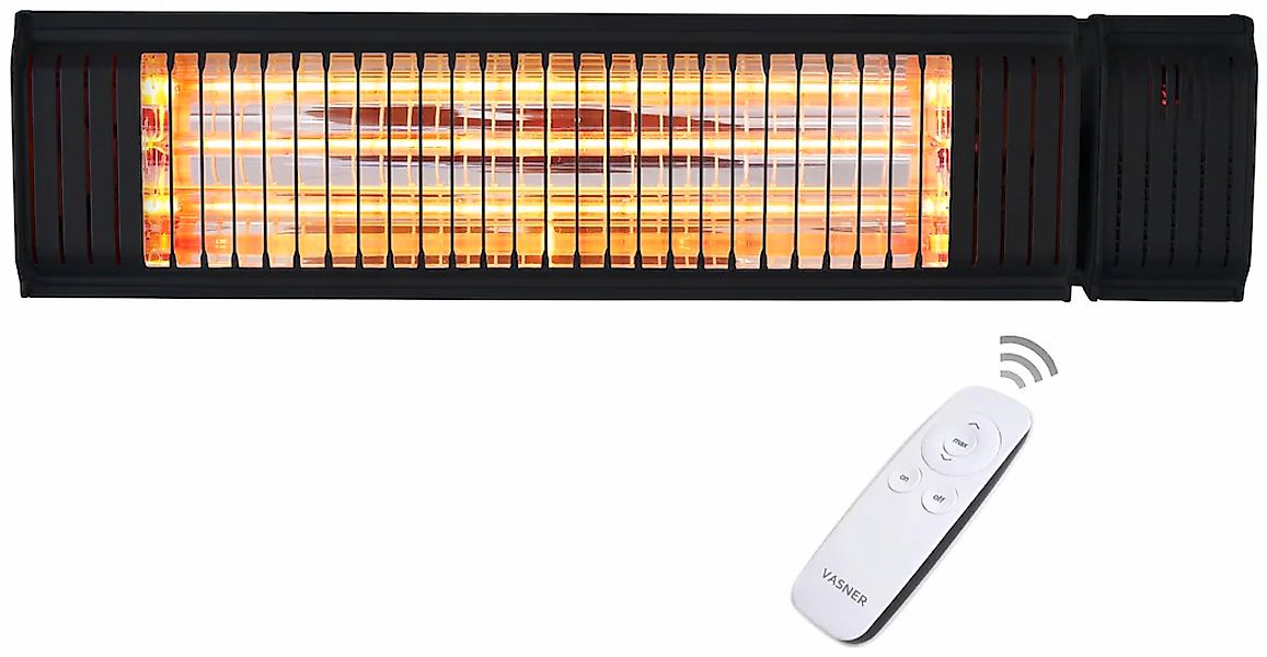 Vasner Terrassenstrahler "Bluetooth, schwarz, Appino 20" 2.000 W Wand / Dec günstig online kaufen