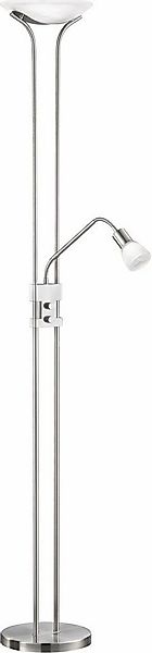 TRIO Leuchten LED Deckenfluter Santo II, Dimmfunktion, Lesearm, LED fest in günstig online kaufen