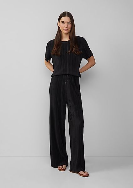 s.Oliver Stoffhose Plissierte Wide-Leg-Hose im Relaxed günstig online kaufen