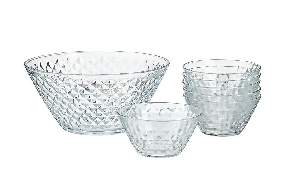 Peill+Putzler Schalenset  7-teilig  ROMBO ¦ transparent/klar ¦ Glas ¦ Maße günstig online kaufen