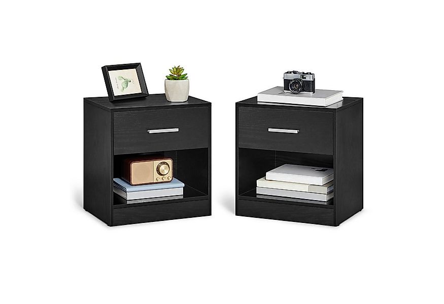 VASAGLE Nachttisch (2-St), mit Schublade, Griff, 28 x 39 x 41 cm günstig online kaufen