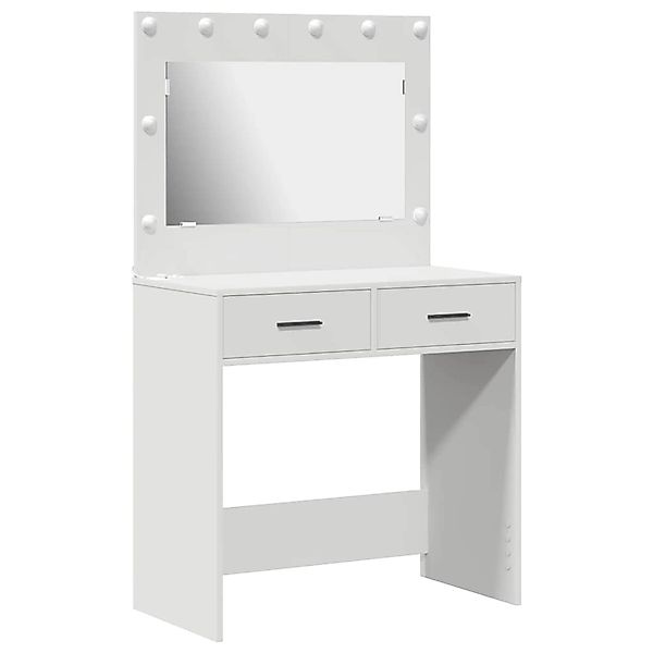 vidaXL Schminktisch mit Speicher Weiß 78,5 x 41 x 135 cm Holzwerkstoff 8650 günstig online kaufen