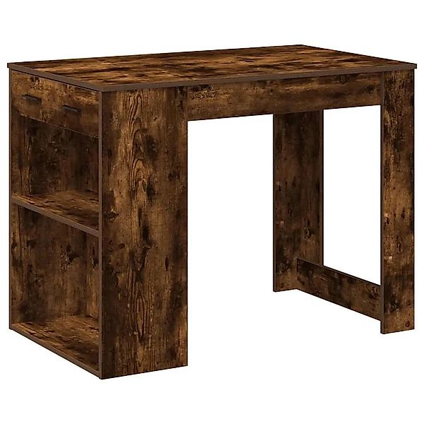 vidaXL Schreibtisch mit Schubladen Ablage Räuchereiche 102x62x77,5 cm 85869 günstig online kaufen
