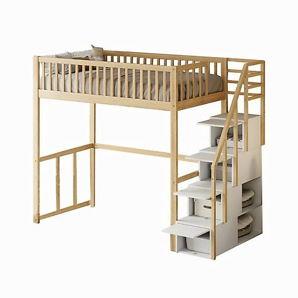 REDOM Kinderbett mit großem Kleiderschrank Regal und Tisch (Hochbett 90x200 günstig online kaufen