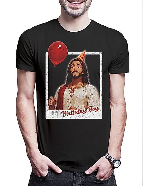 Urban Backwoods Print-Shirt Jesus Birthday Boy Herren T-Shirt Holy Christus günstig online kaufen