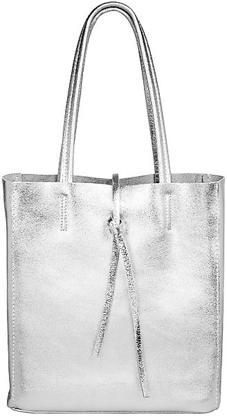 Caspar Schultertasche Mittelgroße Leder Shopper Damen günstig online kaufen