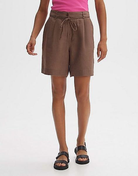 OPUS Shorts Leinenshorts MARILLA Wide mit Bundfalten günstig online kaufen