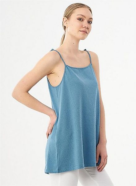 ORGANICATION 2-in-1-Top Women's Spaghetti Top in Petrol Blue günstig online kaufen