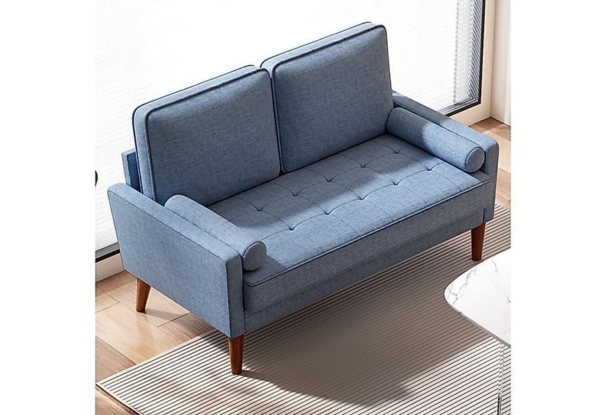 OUNUO 2-Sitzer Sofa 2 Sitzer, Modernes 2er Sofa mit 2 Wurfkissen günstig online kaufen
